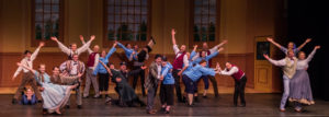 Performers posing