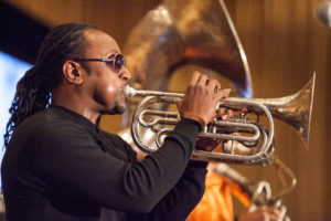 Man playing trumpet
